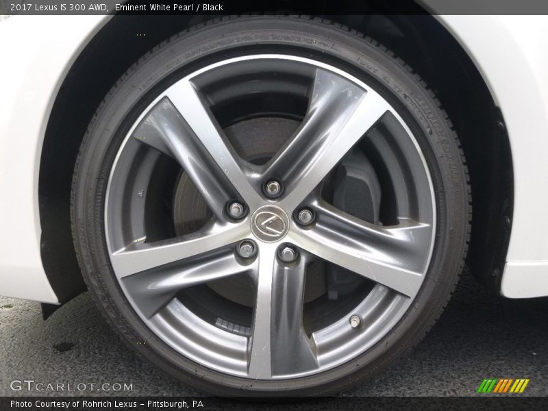 Eminent White Pearl / Black 2017 Lexus IS 300 AWD