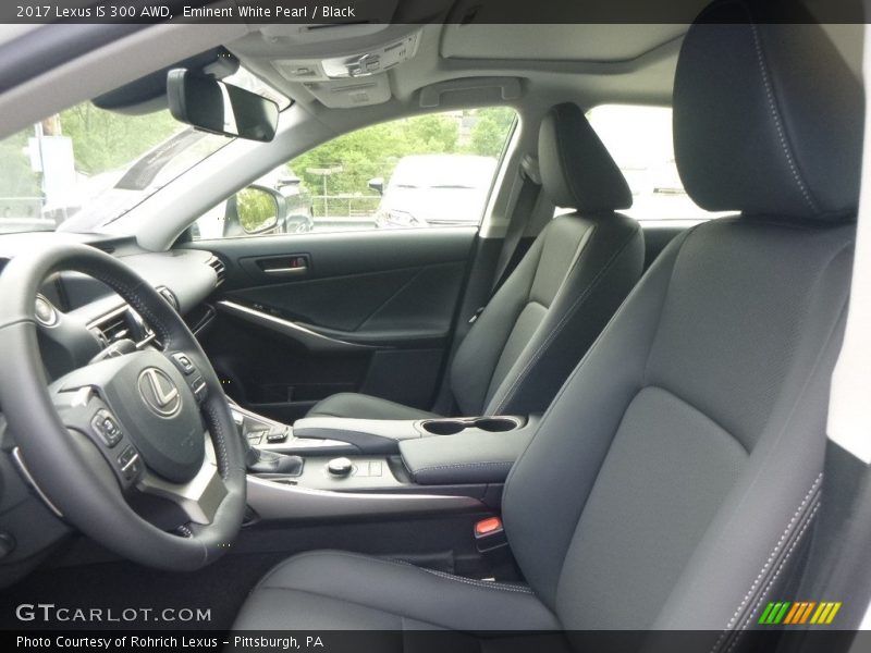 Eminent White Pearl / Black 2017 Lexus IS 300 AWD