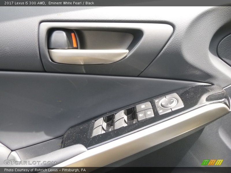 Eminent White Pearl / Black 2017 Lexus IS 300 AWD