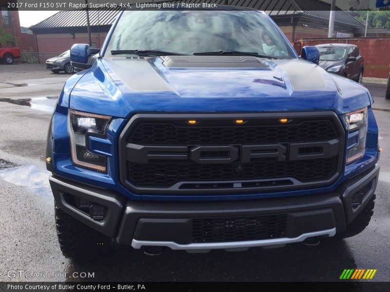 Lightning Blue / Raptor Black 2017 Ford F150 SVT Raptor SuperCab 4x4