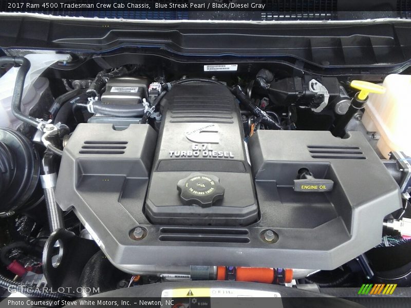 Blue Streak Pearl / Black/Diesel Gray 2017 Ram 4500 Tradesman Crew Cab Chassis
