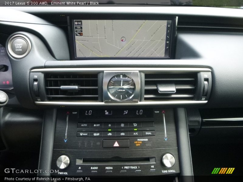 Eminent White Pearl / Black 2017 Lexus IS 300 AWD