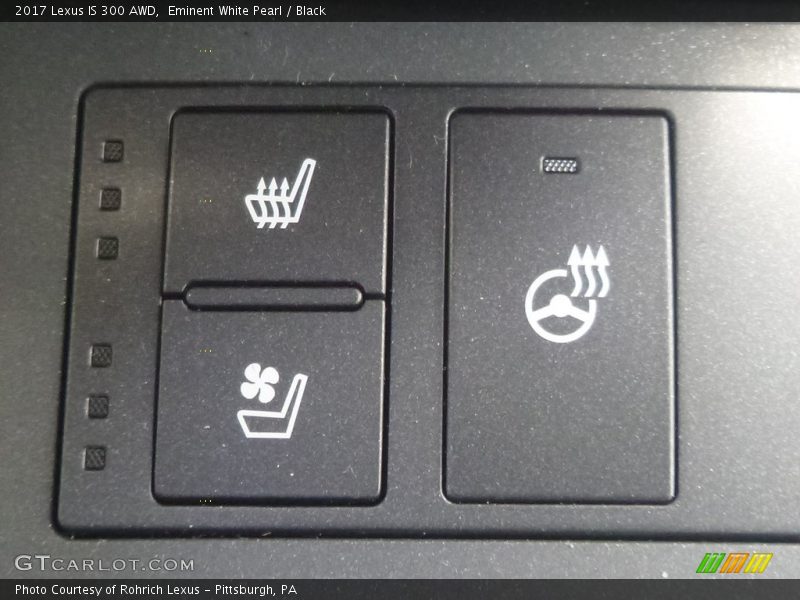 Eminent White Pearl / Black 2017 Lexus IS 300 AWD