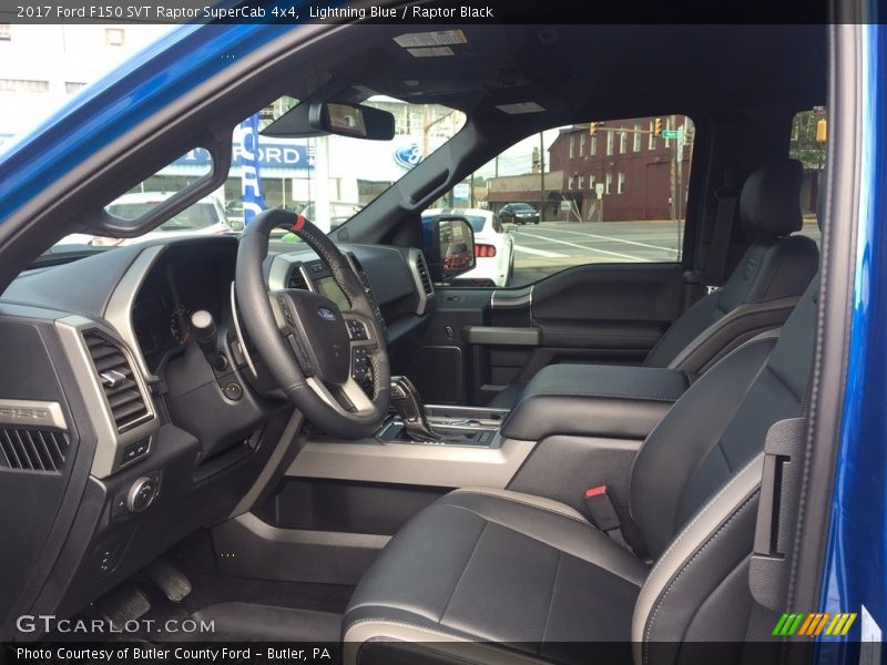  2017 F150 SVT Raptor SuperCab 4x4 Raptor Black Interior