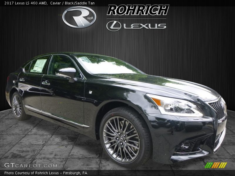 Caviar / Black/Saddle Tan 2017 Lexus LS 460 AWD