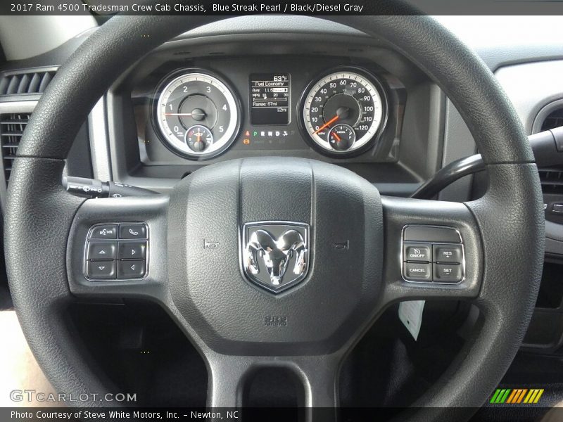 Blue Streak Pearl / Black/Diesel Gray 2017 Ram 4500 Tradesman Crew Cab Chassis
