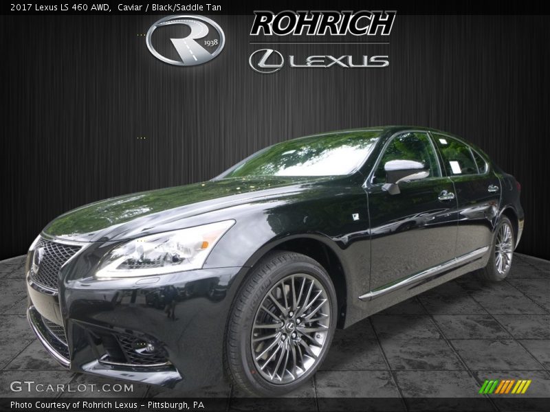 Caviar / Black/Saddle Tan 2017 Lexus LS 460 AWD