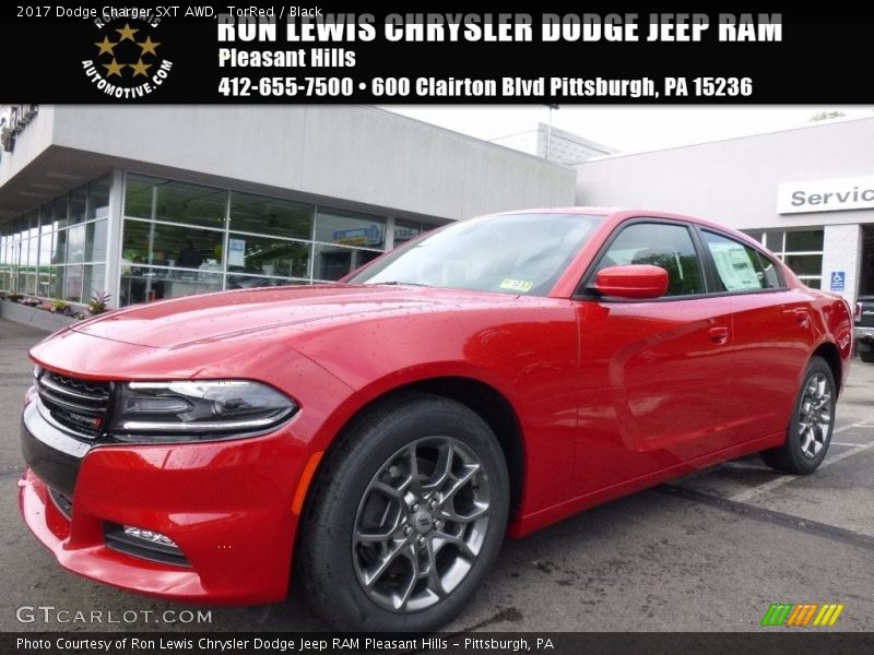 TorRed / Black 2017 Dodge Charger SXT AWD