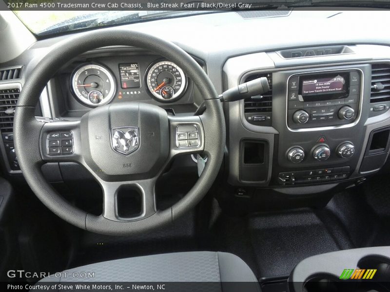 Blue Streak Pearl / Black/Diesel Gray 2017 Ram 4500 Tradesman Crew Cab Chassis