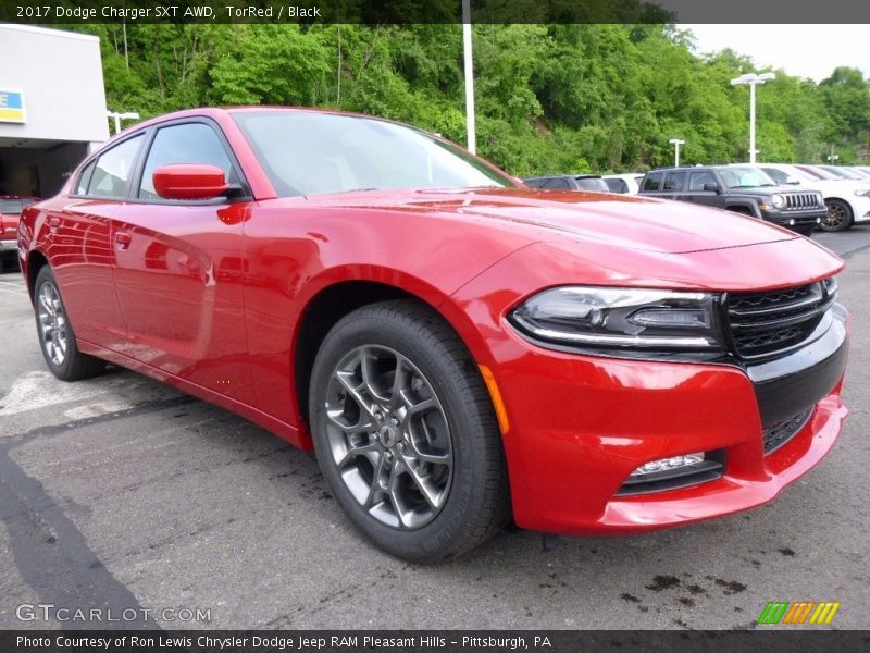 TorRed / Black 2017 Dodge Charger SXT AWD