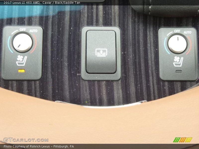 Caviar / Black/Saddle Tan 2017 Lexus LS 460 AWD