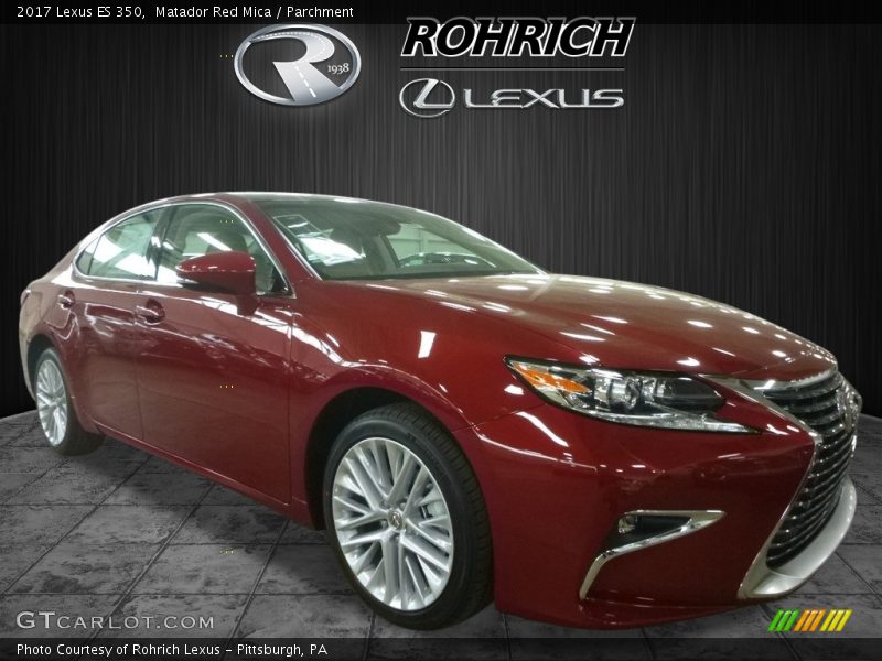 Matador Red Mica / Parchment 2017 Lexus ES 350
