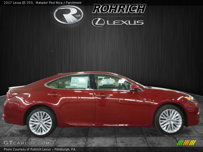 Matador Red Mica / Parchment 2017 Lexus ES 350