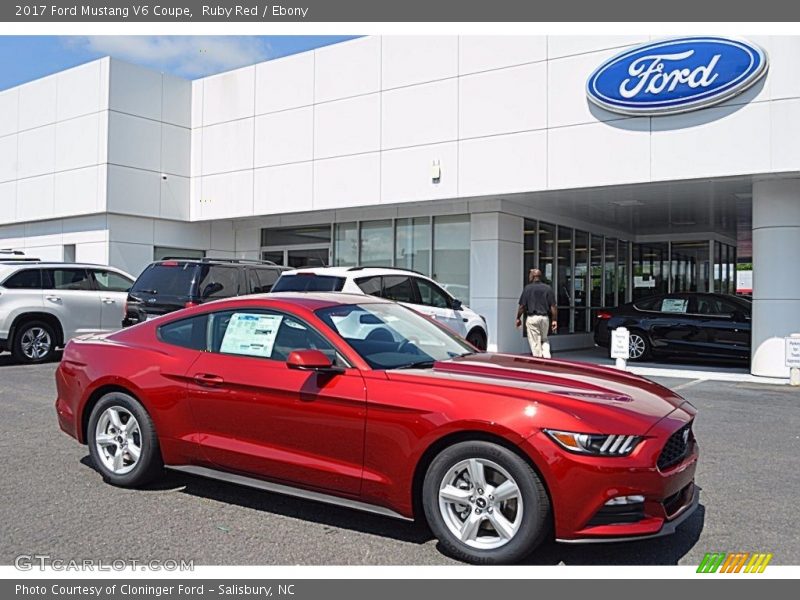 Ruby Red / Ebony 2017 Ford Mustang V6 Coupe