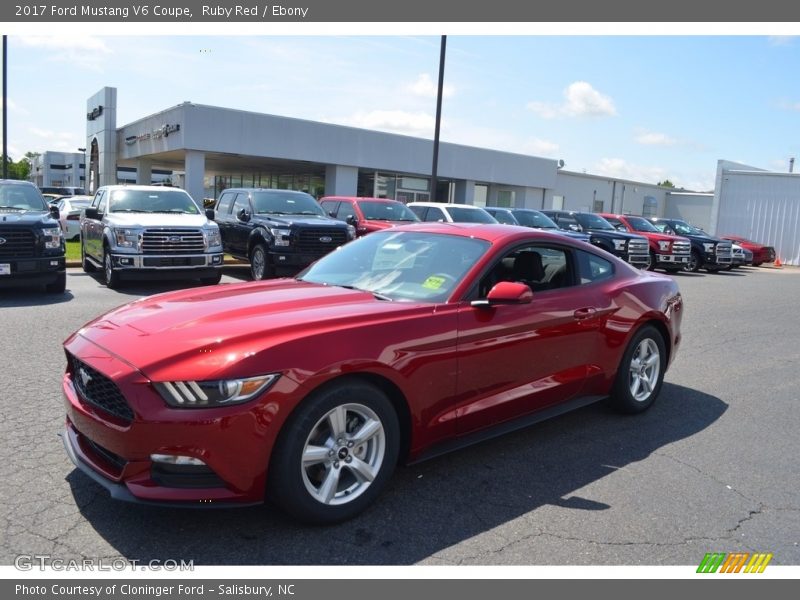 Ruby Red / Ebony 2017 Ford Mustang V6 Coupe