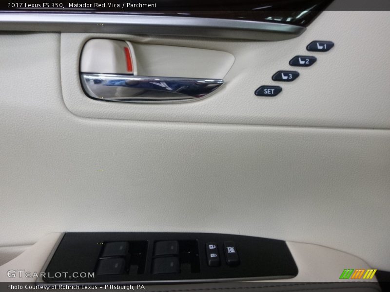 Matador Red Mica / Parchment 2017 Lexus ES 350