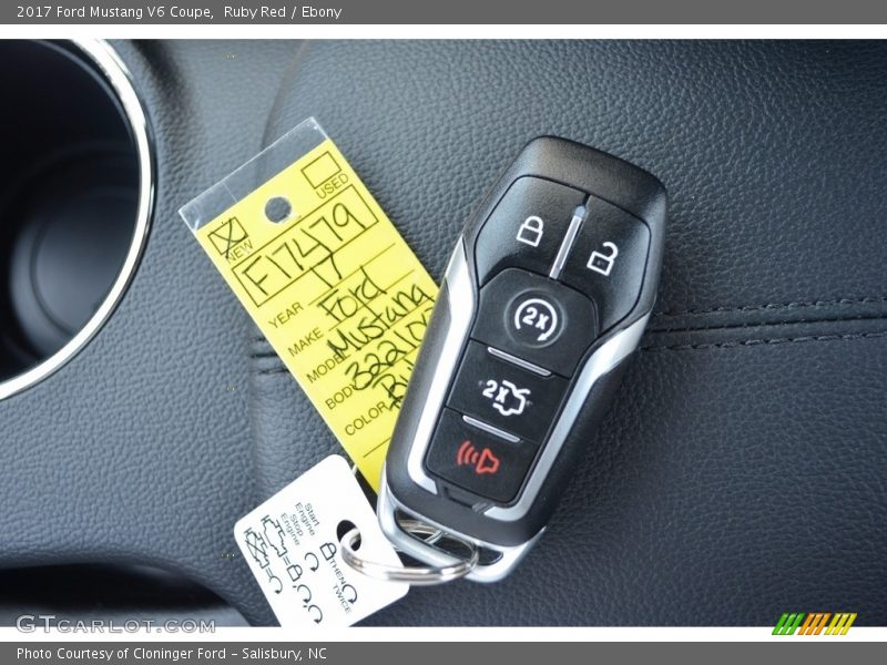 Ruby Red / Ebony 2017 Ford Mustang V6 Coupe