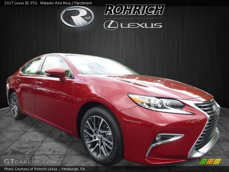 Matador Red Mica / Parchment 2017 Lexus ES 350