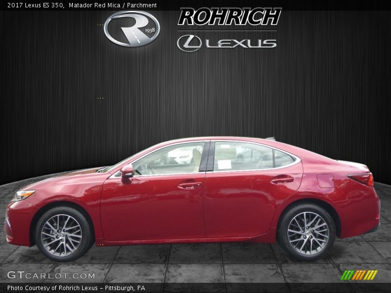 Matador Red Mica / Parchment 2017 Lexus ES 350