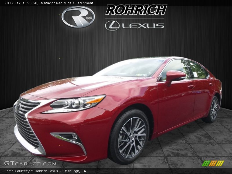 Matador Red Mica / Parchment 2017 Lexus ES 350