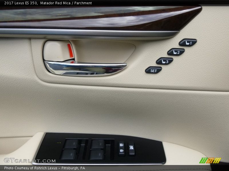 Matador Red Mica / Parchment 2017 Lexus ES 350