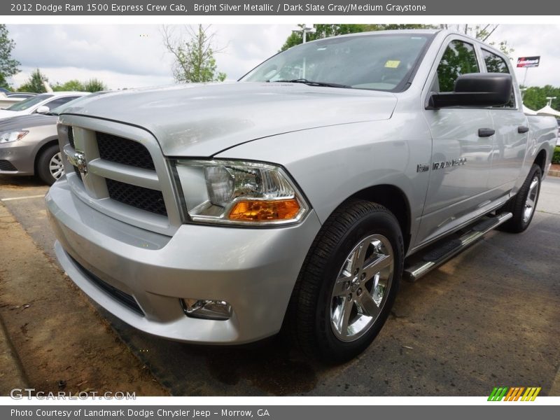 Bright Silver Metallic / Dark Slate Gray/Medium Graystone 2012 Dodge Ram 1500 Express Crew Cab