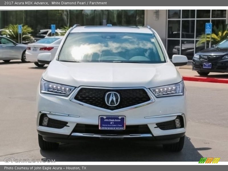 White Diamond Pearl / Parchment 2017 Acura MDX Advance