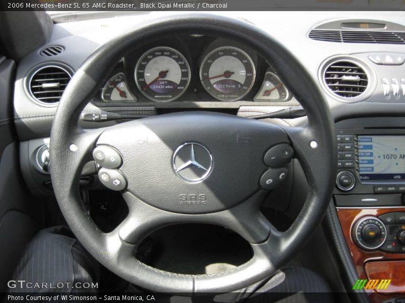 Black Opal Metallic / Charcoal 2006 Mercedes-Benz SL 65 AMG Roadster