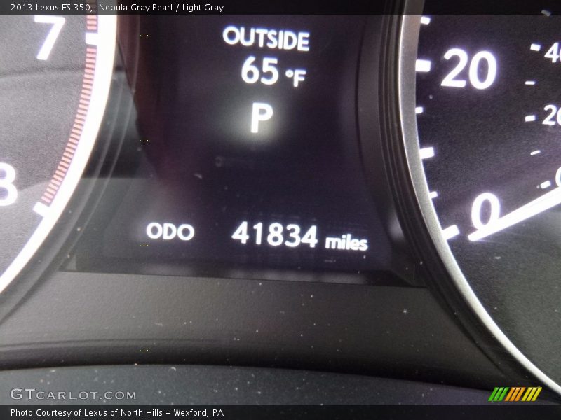 Nebula Gray Pearl / Light Gray 2013 Lexus ES 350