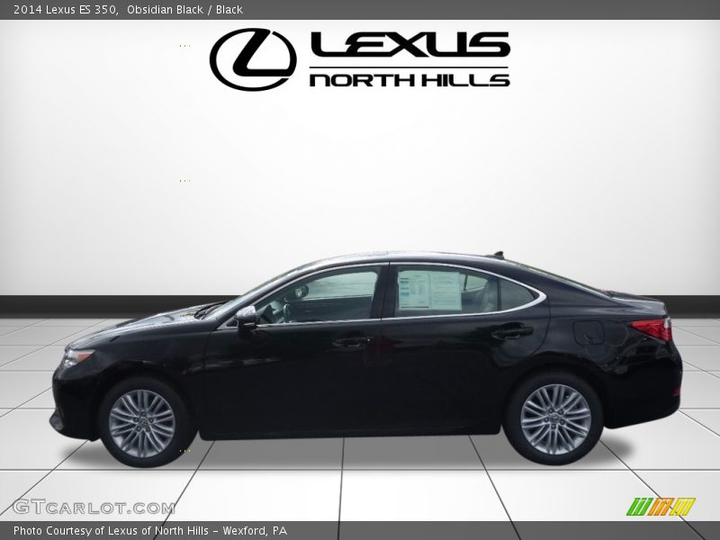 Obsidian Black / Black 2014 Lexus ES 350