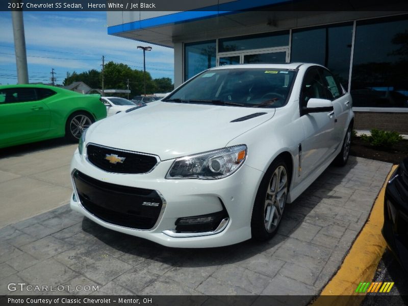 Heron White / Jet Black 2017 Chevrolet SS Sedan