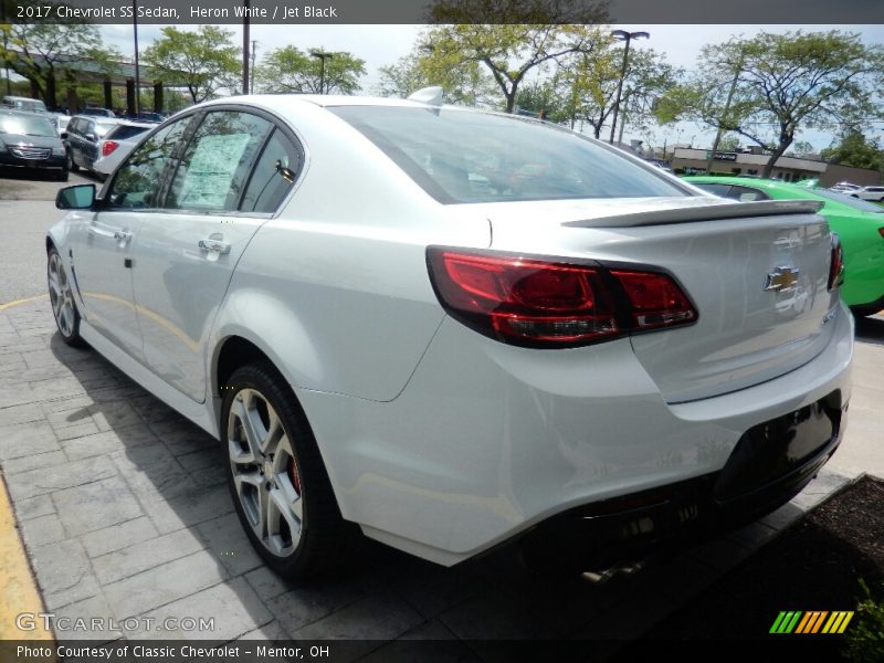 Heron White / Jet Black 2017 Chevrolet SS Sedan