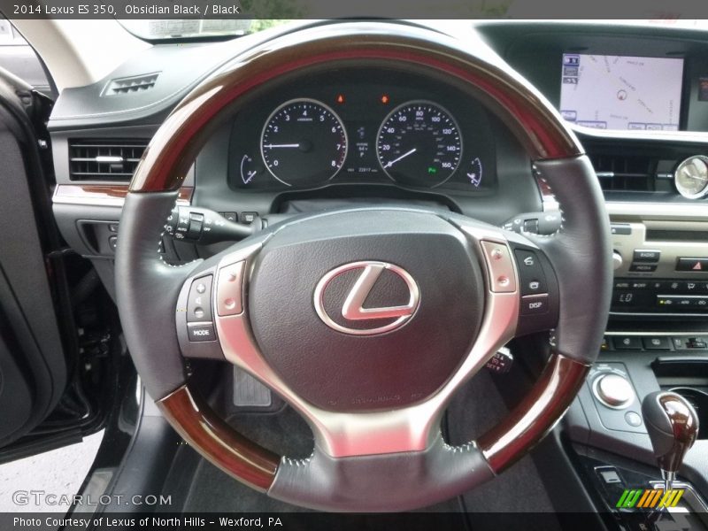 Obsidian Black / Black 2014 Lexus ES 350