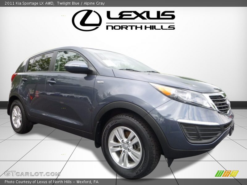 Twilight Blue / Alpine Gray 2011 Kia Sportage LX AWD