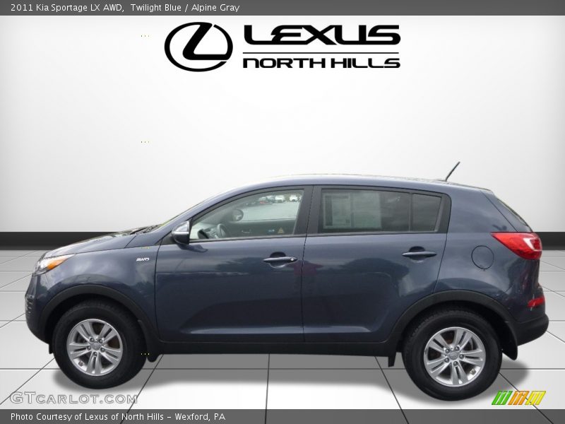 Twilight Blue / Alpine Gray 2011 Kia Sportage LX AWD