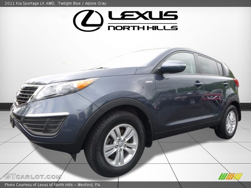 Twilight Blue / Alpine Gray 2011 Kia Sportage LX AWD
