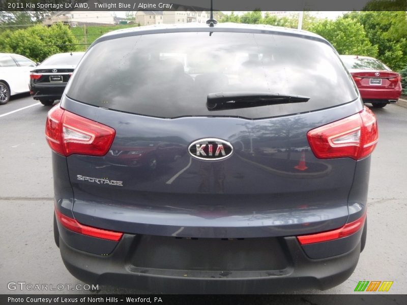 Twilight Blue / Alpine Gray 2011 Kia Sportage LX AWD