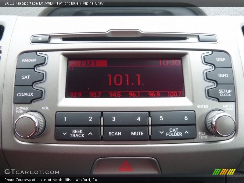Twilight Blue / Alpine Gray 2011 Kia Sportage LX AWD