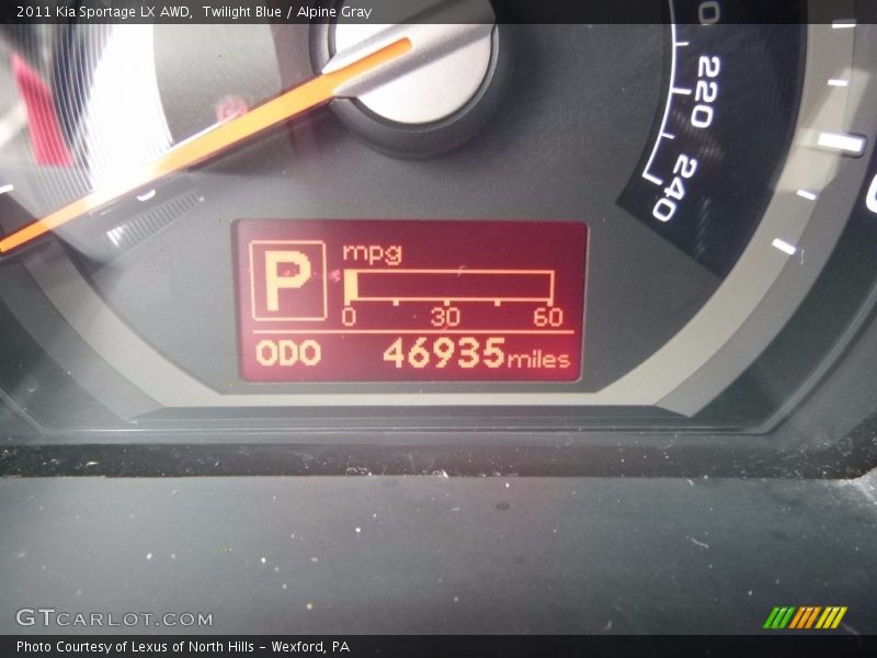 Twilight Blue / Alpine Gray 2011 Kia Sportage LX AWD
