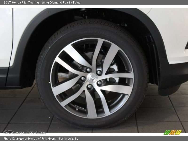 White Diamond Pearl / Beige 2017 Honda Pilot Touring