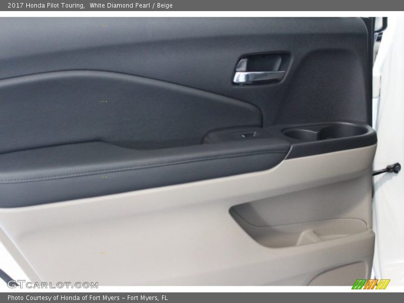White Diamond Pearl / Beige 2017 Honda Pilot Touring