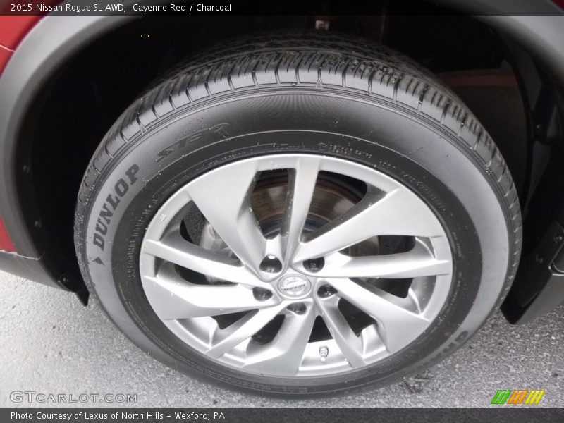 Cayenne Red / Charcoal 2015 Nissan Rogue SL AWD
