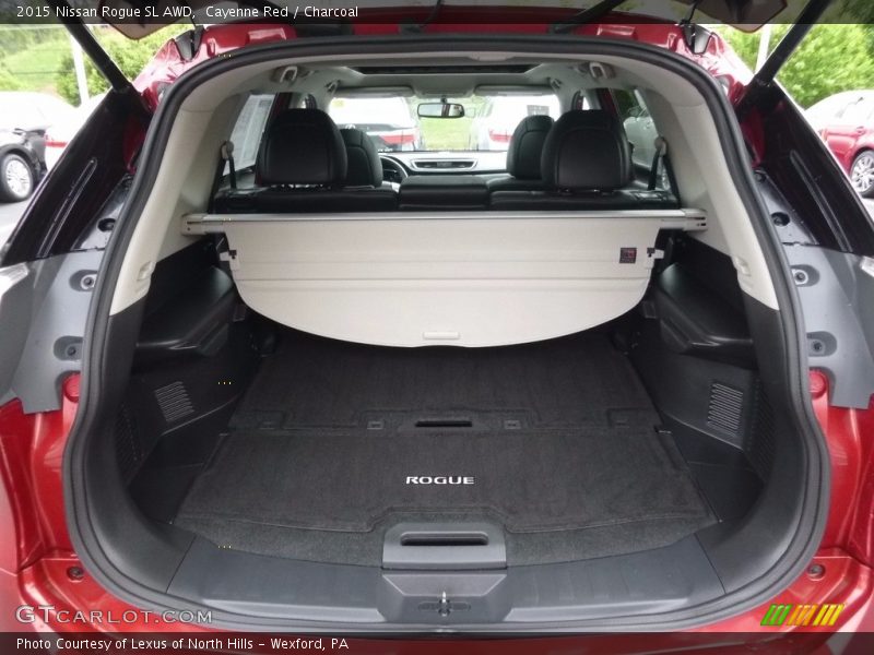 Cayenne Red / Charcoal 2015 Nissan Rogue SL AWD