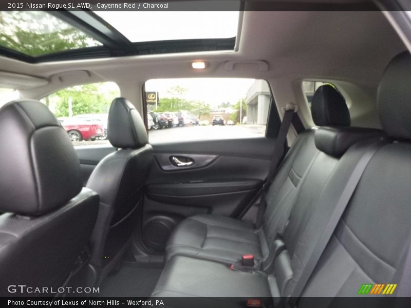 Cayenne Red / Charcoal 2015 Nissan Rogue SL AWD