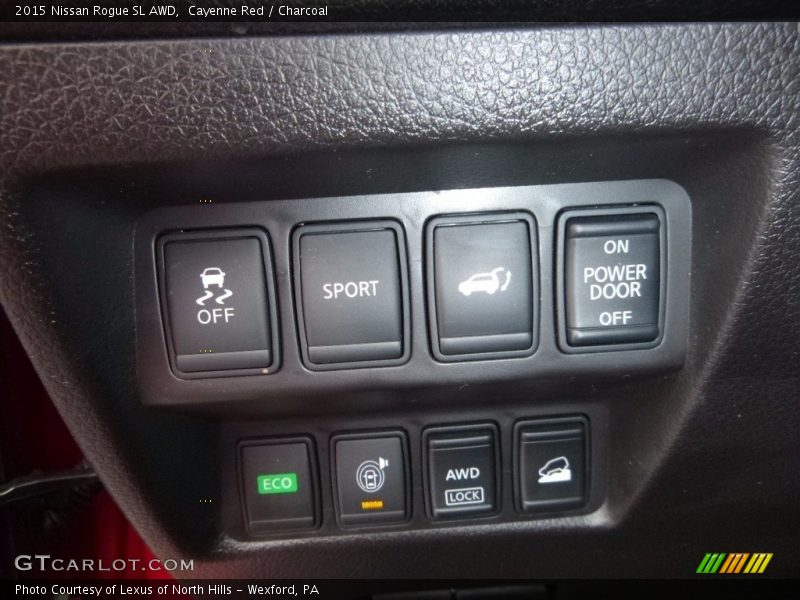 Cayenne Red / Charcoal 2015 Nissan Rogue SL AWD