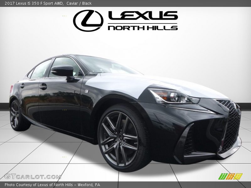 Caviar / Black 2017 Lexus IS 350 F Sport AWD