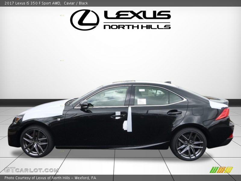 Caviar / Black 2017 Lexus IS 350 F Sport AWD