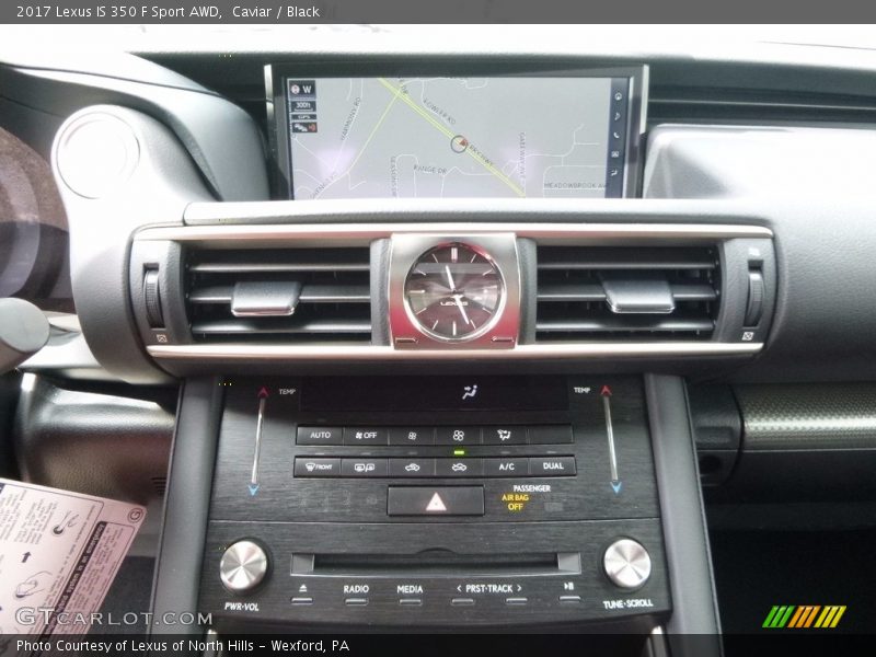 Controls of 2017 IS 350 F Sport AWD