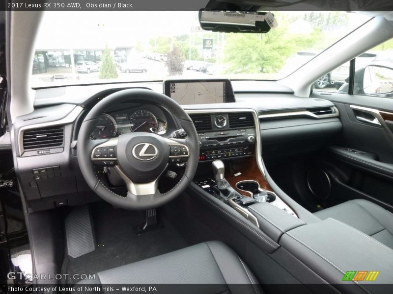 Obsidian / Black 2017 Lexus RX 350 AWD
