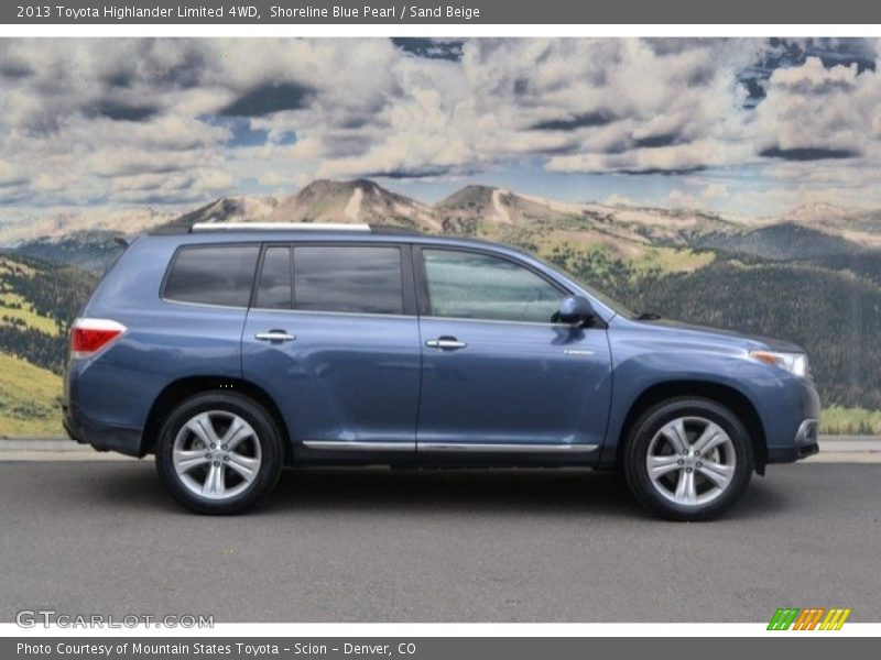 Shoreline Blue Pearl / Sand Beige 2013 Toyota Highlander Limited 4WD